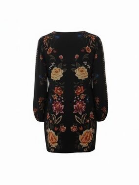 Black and flower Mini Dress Size M